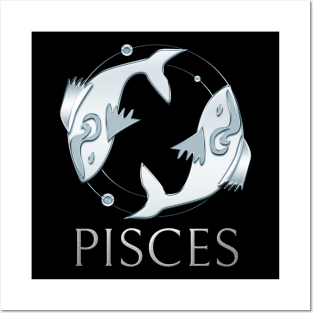 Pisces Zodiac Sign Posters and Art